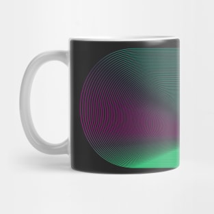 Geometric green abstract popart Mug